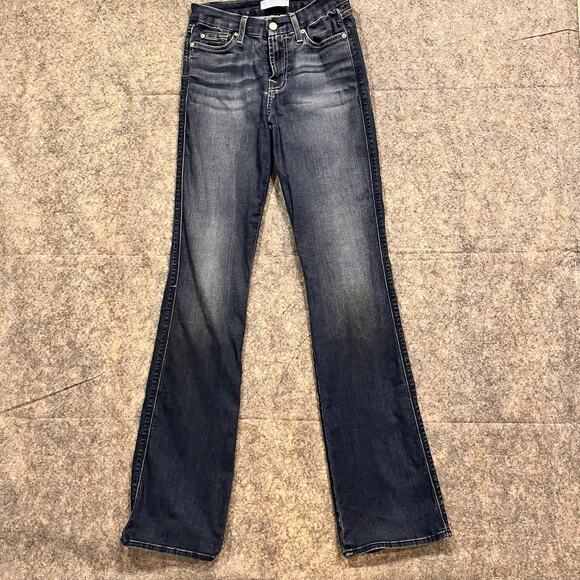7 For All Mankind Denim - 7 For All Mankind Woman’s Blair Denim Blue Jeans Size 26 Stretch